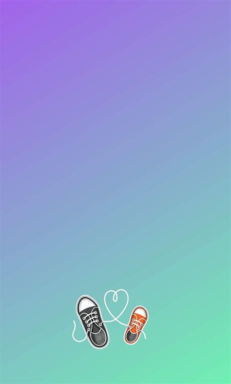 Simplistic Love, duo-colored, heart, purple, shoes, turquoise, HD phone wallpaper | Peakpx