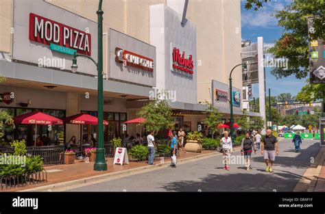 SILVER SPRING, MARYLAND, USA - Downtown Silver Spring shopping district ...