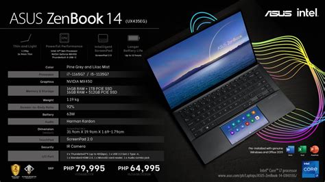 ASUS ZenBook 14 with ScreenPad Released - DAGeeks.com