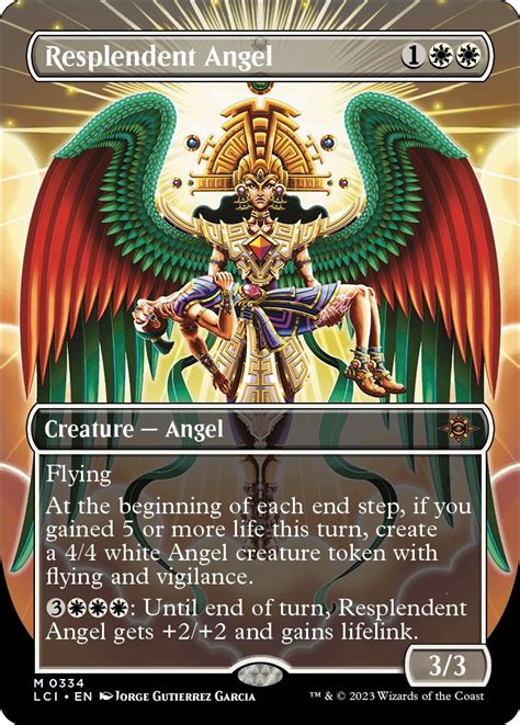 Resplendent Angel (Borderless) - The Lost Caverns of Ixalan - Magic: The Gathering