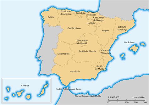 Spain Map - Guide of the World