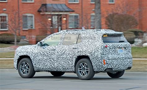 2025 GMC Terrain SUV Spied with Acadia's Supersized Touchscreen