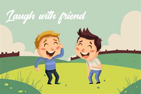 Laugh friend - Illustration | Friends illustration, Friends laughing, Drawings of friends