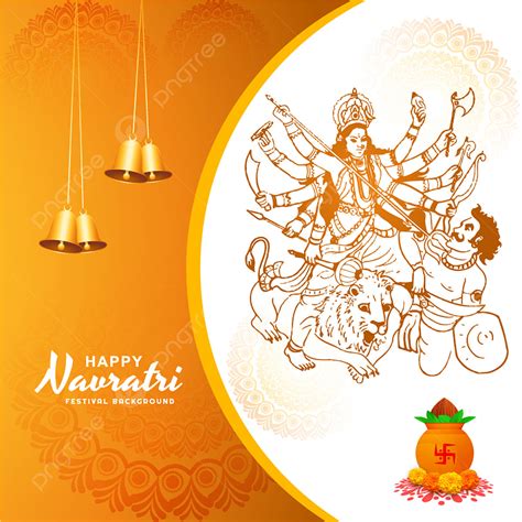 Navratri Festival Vector Hd PNG Images, Beautiful Happy Navratri ...