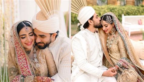 Saboor Aly drops PDA-filled photos from Nikkah: 'Saboor Ali for life'