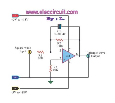 LM741 Integrator and Audio Amplifier circuits | Electronics Forums