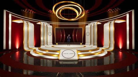 Virtual stage design - Talent show on Behance | Stage design, Stage set design, Stage set