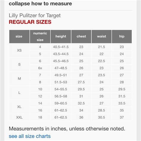 Kohls Big And Size Chart: A Visual Reference of Charts | Chart Master