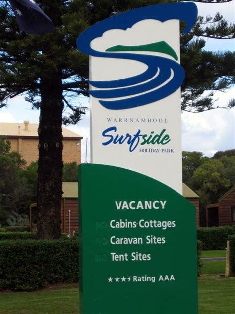 Surfside Holiday Park - Warrnambool Warrnambool Surfside Holiday Park welcome sign