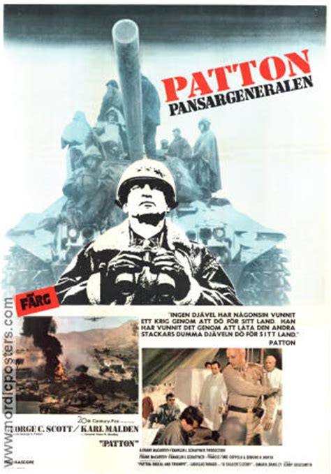 PATTON Movie poster 1970 original NordicPosters