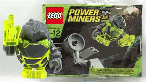 LEGO Power Miners Rock Monster Launcher review! 2009 set 8908! - YouTube