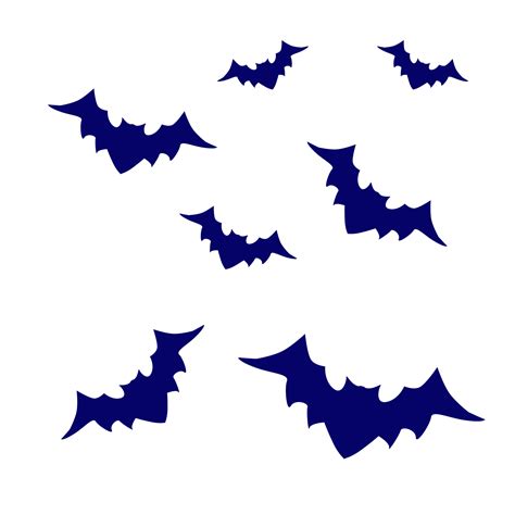 Flying Bats Silhouettes 42117640 PNG