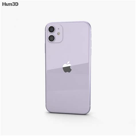 Apple iPhone 11 Purple 3D model - Electronics on Hum3D