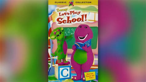 Barney Lets Play School Vhs