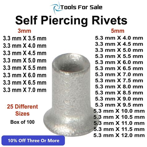 Aluminum Self Piercing Rivets - Collision Repairs - Boxes Of 100 - New for sale in Marble Falls ...