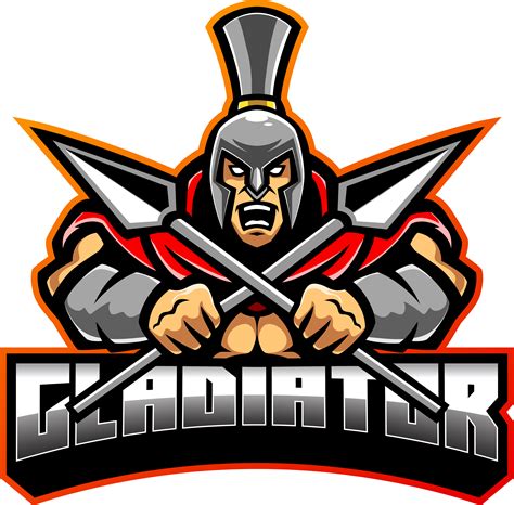 Gladiator esport mascot logo design By Visink | TheHungryJPEG