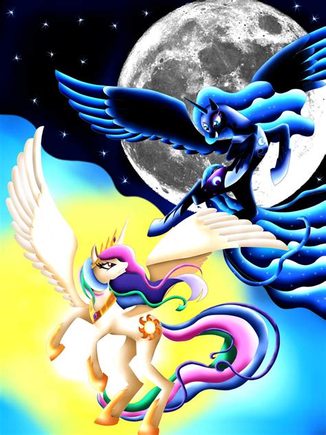 Celestia vs Nightmare moon by MalaMi95 on DeviantArt