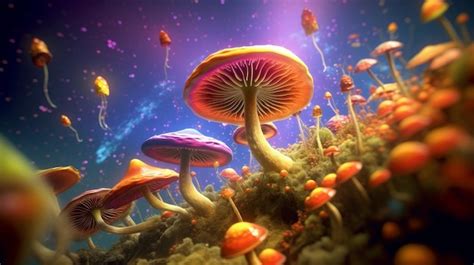 Premium AI Image | Psilocybin mushrooms