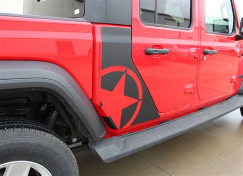 2020 Jeep Gladiator Side Star Decal | Gladiator Vinyl Graphics | Jeep ...