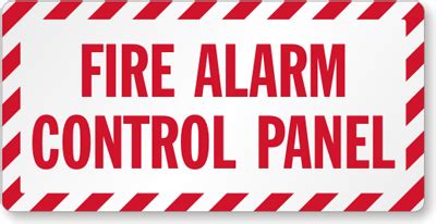 Fire Alarm Control Panel Label