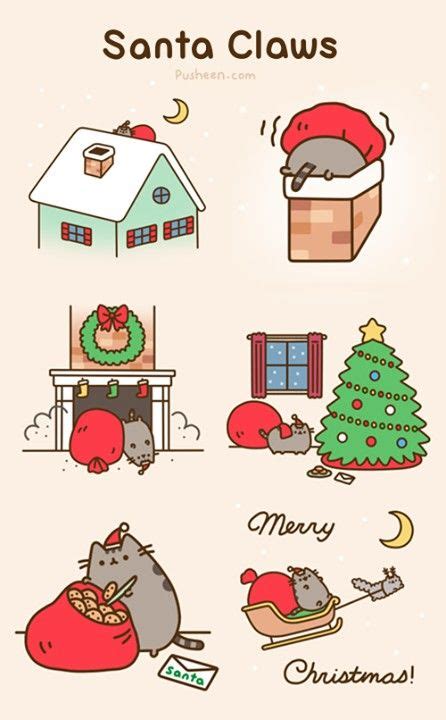 Pusheen Pusheen Christmas, Kawaii Christmas, Christmas Cats, Christmas Time, Merry Christmas ...