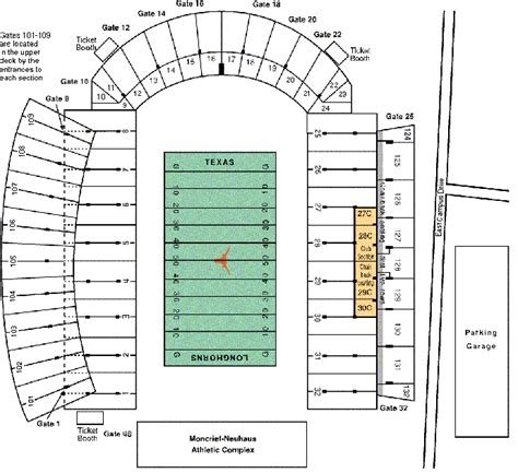 Texas Memorial Stadium Seating Chart | Labb by AG