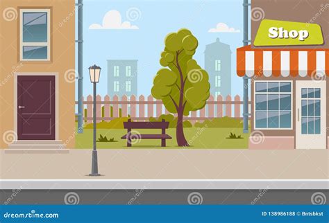 City Background Cartoon Vector Illustration | CartoonDealer.com #68863308