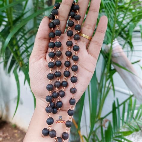 Buy Karungali Malai / Ebony wood garland online for positivity - sindinga9