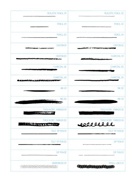 30 Hand-drawn Brushes For Illustrator - GraphicsFuel