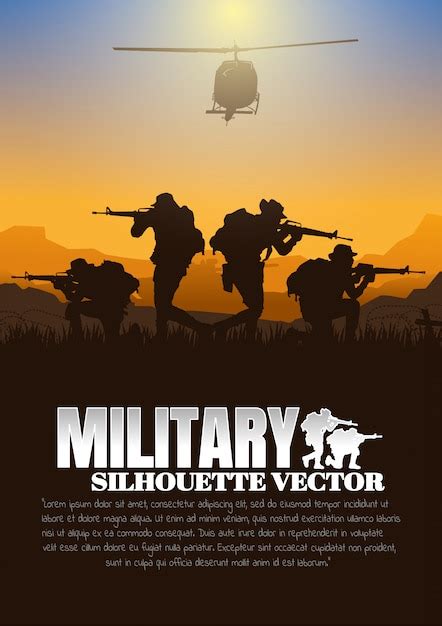 Premium Vector | Military vector illustration, army background.