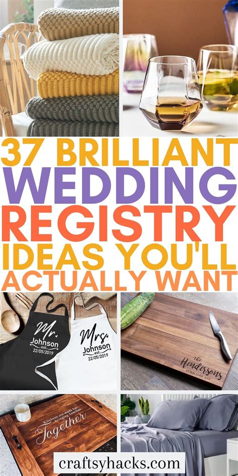 37 Wedding Registry Ideas You Need - Craftsy Hacks