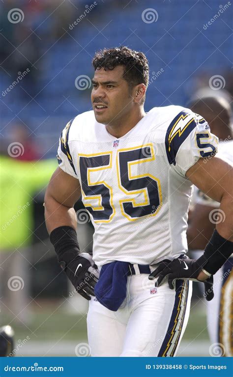 Junior Seau San Diego Chargers. Editorial Stock Photo - Image of ...