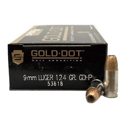 9mm - Speer Gold Dot 124 Grain JHP