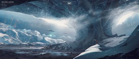 Big Game Ice Planet by simonfetscher on DeviantArt | Fantasy landscape, Alien worlds, Sci fi ...