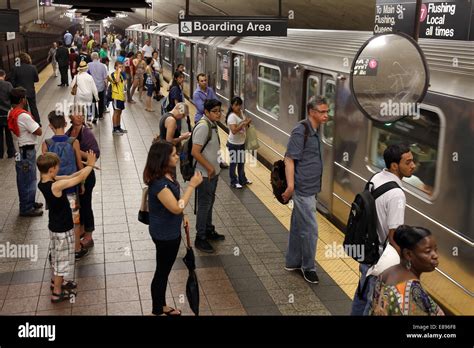 New York, United States, people in a subway station Stock Photo - Alamy