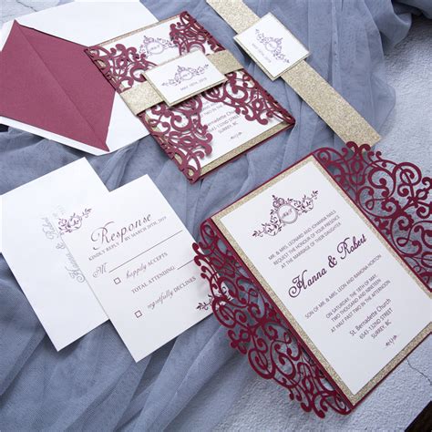 Gorgeous Lace Laser Cut Wedding Invitations | CreatEve Stationery ...