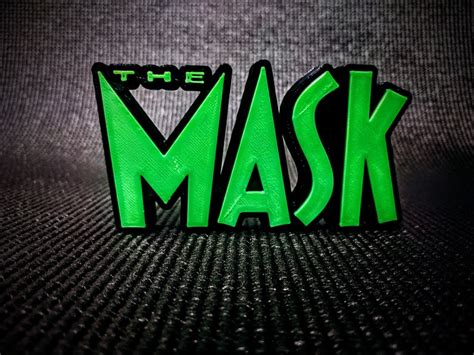 The Mask Movie Logo Shelf Wall Art Display Desk Art Cult Film | Etsy