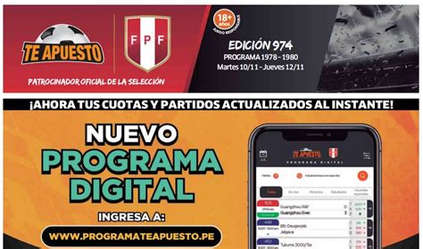 Programación Te Apuesto - apuesta.com.pe