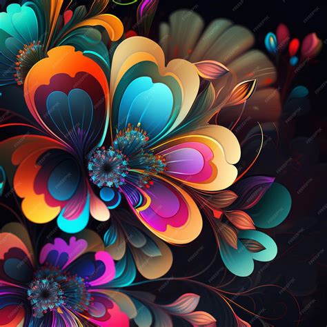 Premium Photo | Vibrant art background digital generated wallpaper ...