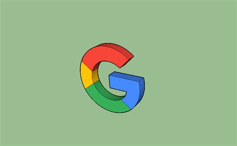 Google Logo 3D (SketchUp 2017) by gabrielfrazaom on DeviantArt