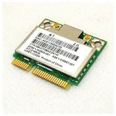 Hp Realtek Rtl8188ce Half Mini PCIe Wireless Wlan Card 802.11 B/G/n ...