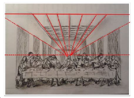 Linear perspective presentation in a reproduction of a Renaissance ...