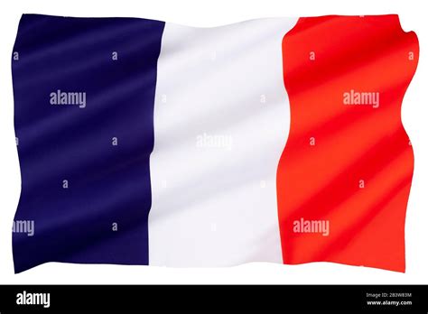 The national flag of France - also known as the French Tricolour or simply the Tricolour Stock ...