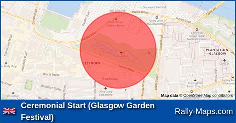 Ceremonial Start (Glasgow Garden Festival) stage map | Scottish Rally 1988 [BRC] 🌍 | Rally-Maps.com