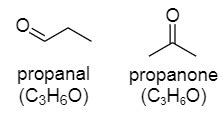 Draw Structural Formulas For Propanal And Propanone From These | My XXX ...