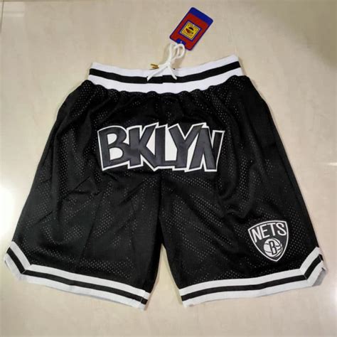 Brooklyn Nets Black Swingman Throwback Shorts – Mens Shorts Store