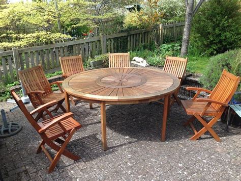 Round Garden Table & 6 Chairs | in Brecon, Powys | Gumtree