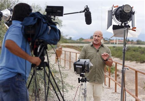 Weather Channel storm-chaser Jim Cantore in Tucson