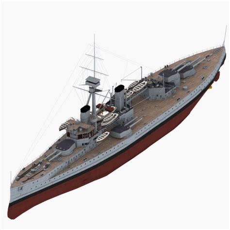 Battleship HMS Colossus 3D Model $59 - .max - Free3D