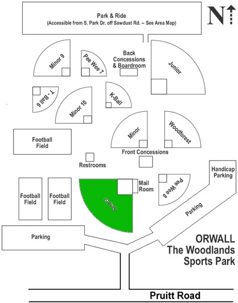 Baseball Usa Houston Field Map - Park Houston Map